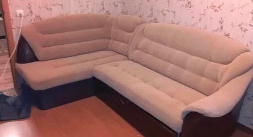 Перетяжка углового дивана. Румянцево